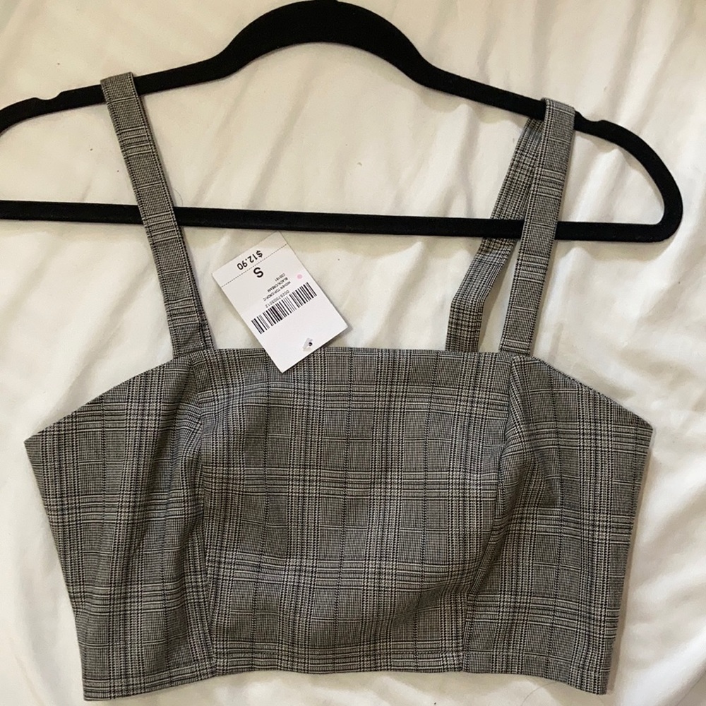 Forever 21 plaid crop top